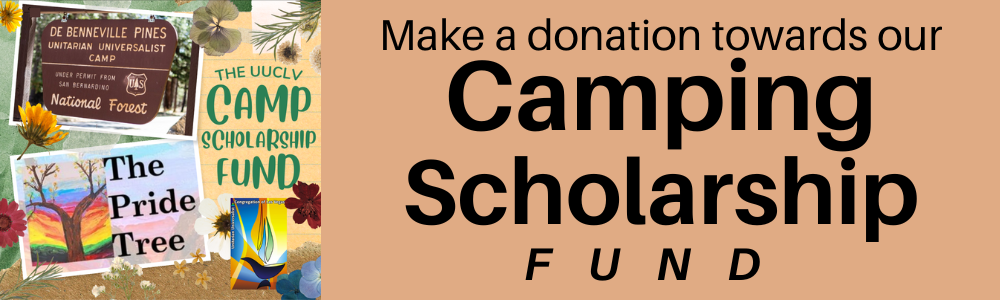Camping Scholarship Donation Button UUCLV